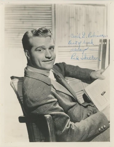 Red Skelton- Signed Vintage Photograph Cover