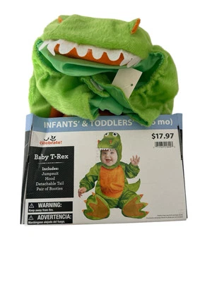 Conjunto de 4 piezas de disfraz de T-Rex bebé bebé talla 0-6 meses unisex sesión de fotos Foto 1 de 4