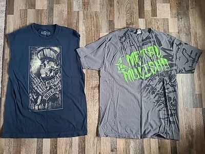 2 Camisas Mulisha Metal Soldado Caveira Skatista Cinza Preto Motocross Rocker Grande - Imagem 1 de 4