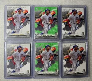 2023 Topps Inception Miguel Amaya #114 Green & White (6) Card Rookie Lot Cubs - Picture 1 of 2