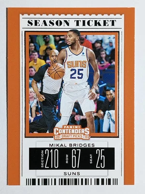 2019-20 Panini Contenders Draft Picks Variations #42 Mikal Bridges - Image 1 of 2