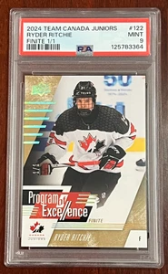 Ryder Ritchie Program of Excellence Finite 1/1 PSA 9 2024 Team Canada Juniors - Picture 1 of 2