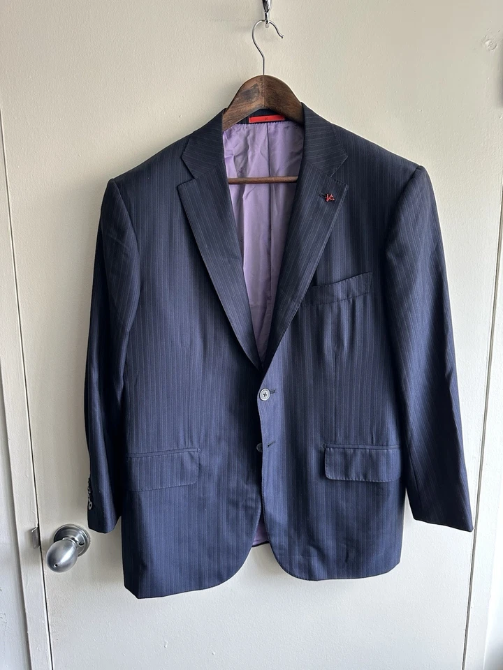 Blazer VICUÑA azul marino ISAIA totalmente a medida GRAIL. ULTRA RARO Foto 1 de 4