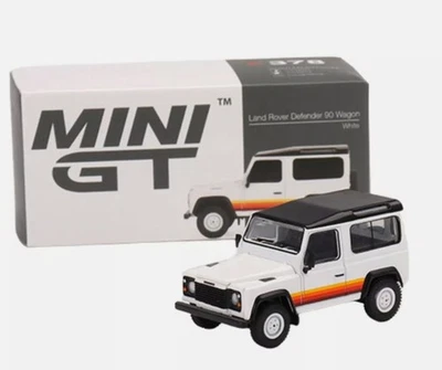 MINI GT, LAND ROVER Defender 90 wagon RHD Bianco, 1/64,  MGT00378-R - Immagine 1 di 3