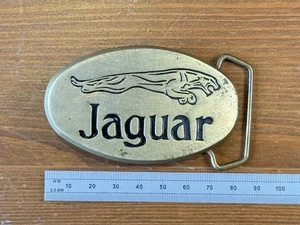 1978 Jaguar belt Buckle, Solid Brass, Made By Baron Buckles No.5608 - Picture 1 of 2