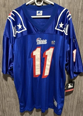 Camiseta New England Patriots Drew Bledsoe Starter NFL - Azul - 54 / XXL - Nova - Imagem 1 de 4