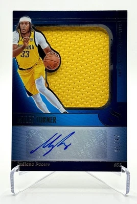 Parche Panini Silhouette Myles Turner 2024-25 plateado RPA/35 juego usado automático PACER Foto 1 de 4