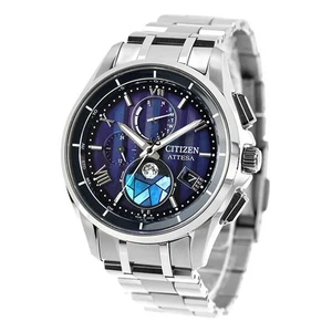 Reloj Citizen Attesa Eco-Drive BY1000-51L Fase Lunar Radio Solar Hombre Nuevo - Imagen 1 de 7