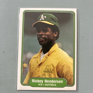 1982 Fleer - Rickey Henderson #92 - Bild 1 von 2