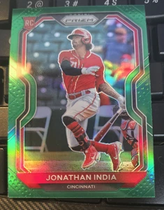 Jonathan India 2021 Panini Prizm Green Prizm #26 Cincinnati Reds - Picture 1 of 2