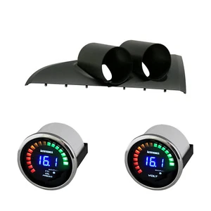 BA BF Falcon XR6 Clip-in Gauge Pod Holder w/ Dual Display Oil Press & Volt Gauge - Picture 1 of 12