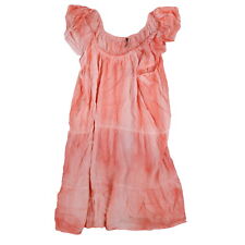 Raviya Pigment-Wash Off-The-Shoulder Dress Cover-Up Orange Size 2X