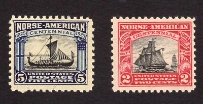 Scott #620-621 Norse-American Centennial Single Stamps - MNH #7 - Image 1 of 2