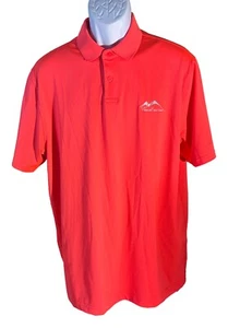 UNDER ARMOUR Men's Short Sleeve Button Down PRESCOTT GOLF CLUB Polo Shirt Large - Picture 1 of 5
