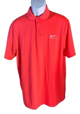 Camisa polo grande Under Armour para hombre manga corta con botones PRESCOTT GOLF CLUB Foto 1 de 4