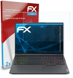 atFoliX 2x Screen Protector for Lenovo Legion 5i Pro Gen 6 16 inch clear - Afbeelding 1 van 8