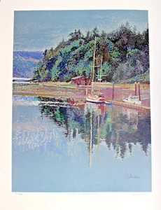 Leokadia Alexander Hand Signed Numbered Limited Edition Mariah At Cowichan Bay - Bild 1 von 4