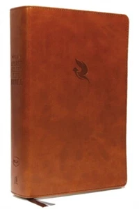 NKJV Geistgefüllte Lebensbibel Dritte Auflage Lederweich Braun Rot Buchstabe Comfor - Bild 1 von 1