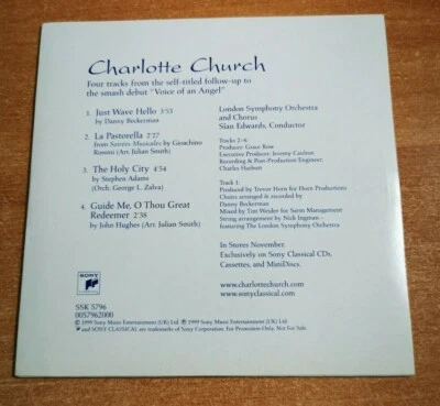 CHARLOTTE CHURCH Voice of an Angel ULTRA RARE AUSTRIA PROMO CD SINGLE SAMPLER - Image 1 of 2
