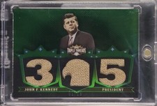 2007 Topps Triple Threads Relics #126 John F Kennedy Emerald /18 President Used
