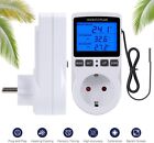 Digital Temperaturregler Thermostat Steckdose Schalter & Fühler Heizkühlung 230V