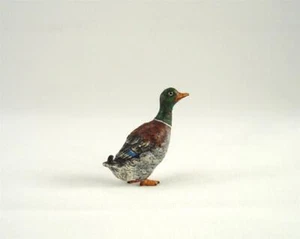 Franz Bergmann Vienna Brass Standing DUCK Cold Painted Bird Bergman Bronze - Picture 1 of 6