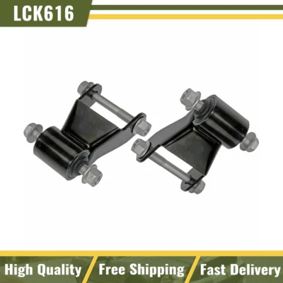 Par de kit trasero de reparación de grilletes de resorte de hoja Dorman 722-030 para camioneta Chevy GMC Foto 1 de 4