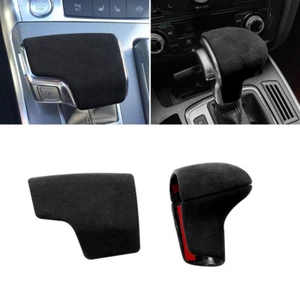 ABS +Suede Gear Shift Knob Head Cover Trim for Audi A4L A5 A6L S6 A6 A7 S7 Q5 Q7 - Foto 1 di 13