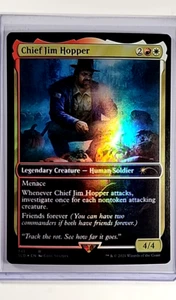 2021 MTG Magic the Gathering Secret Lair Stranger Things Foil Chief Jim Hopper - Picture 1 of 2