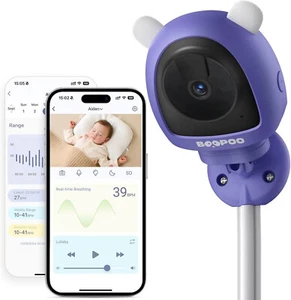 BOOPOO Telecamera Monitor Intelligente per Bambini 2K Audio Bidirezionale Parete - Foto 1 di 15