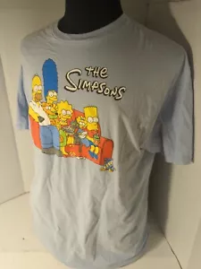 T-shirt uomo The Simpsons Family XX secolo MATT GROENING taglia XL blu chiaro - Foto 1 di 7