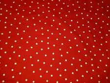 LINED WINDOW VALANCE 42X12 RETRO RED AND WHITE POLKA DOT CIRCLE MINNIE MOUSE 