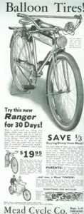 HALF PAGE MAGAZINE AD MEAD CYCLE CO. 1934 - Picture 1 of 1