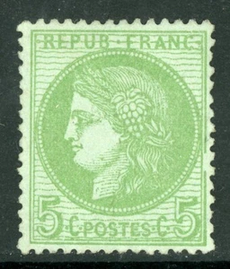 Francia Colonias 1872 Burdeos Edición 5¢ Scott # 53 Como Nuevo H662 ⭐⭐ - Imagen 1 de 2