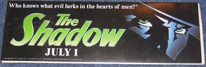 ADESIVO THE SHADOW BUMPER ~ PROMO FILM ~ 1994 ~ STUDI UNIVERSALI - Foto 1 di 2