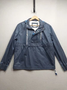 Goodfellow Hooded Anorak Pullover Rain Golf Jacket Men Small 1/4 Zip w/Snaps - Picture 1 of 6