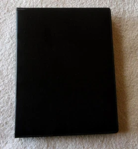 1991 Werbung Terminplaner/Kalender + Notizblock Mappe/Buch dunkelblau Leder??? - Bild 1 von 16