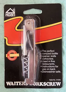 Handy Waiters Corkscrew Compact Metal Bottle Opener Knife Kitchen Hoan Products - Bild 1 von 1