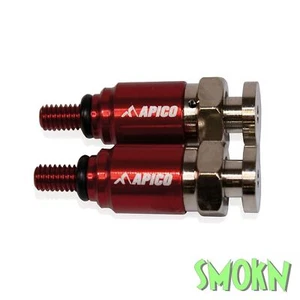 Gas Gas Fork Bleeders M4 EC 250 300 EC-F 350 21-25 Apico Air Bleed Valves Red - Picture 1 of 1