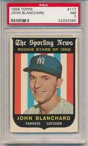 1959 Topps John Blanchard (Rookie Card) (#117) PSA7 PSA - Bild 1 von 2