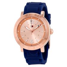 Tommy Hilfiger Women's Aubrey 1781617 Rose Gold Silicone Quartz Watch