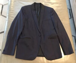 Neu ohne Etikett Theory Radliff Borreal schmale Passform 100 % Wolle marineblau Smoking Abendessen Jacke 40R - Bild 1 von 11