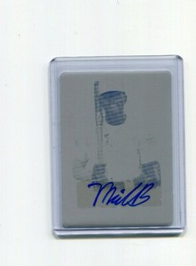 2020 Leaf Perfect Game Yellow Printing Plate Michael Braswell Auto Plate 1/1