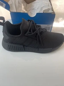 Adidas Originals NMD R1 Primeblue Triple Black Sneaker GZ9256 Size U.K. 4 - Picture 1 of 5