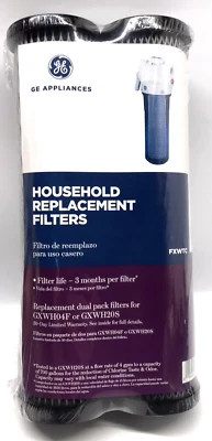 Genuine GE FXWTC SmartWater Carbon Charcoal Household Water Filter, Two Pack - Image 1 of 4