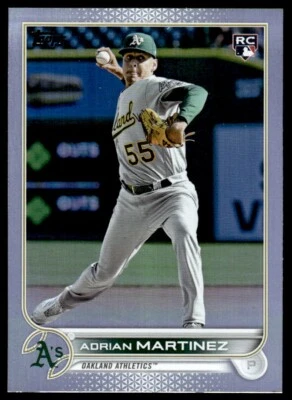 2022 TOPPS UPDATE SILVER FOIL Adrian Martinez Rookie Oakland Athletics #US77 - Image 1 of 2