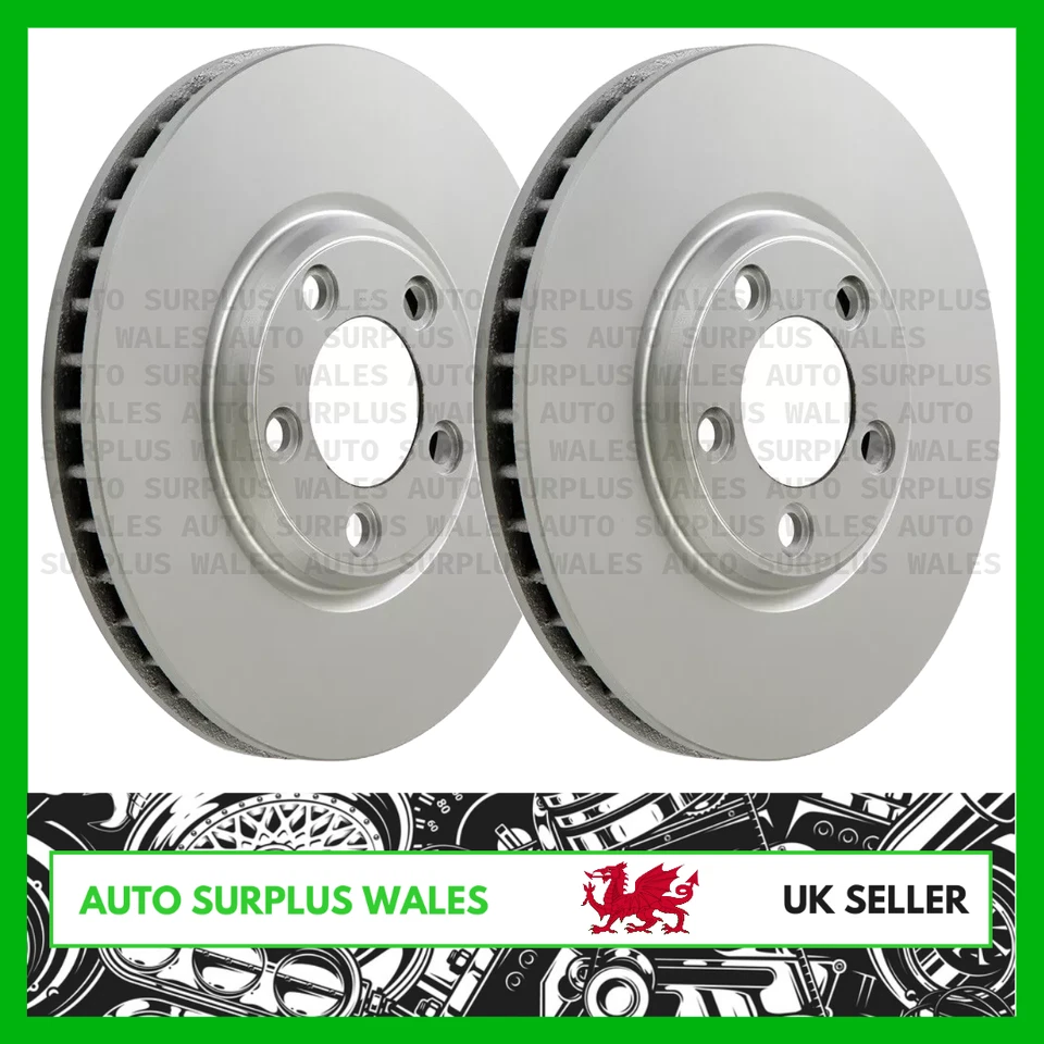 2x PAGID Brake Discs Pair Vented JAGUAR XJ X350 3.0 Front 03-09 300mm XR858130 - Image 1 of 1