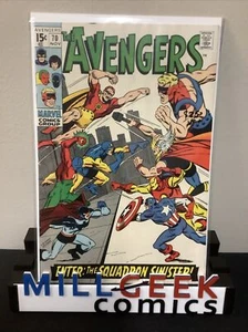 AVENGERS #70 (1969) VF+ (8.5) Roy Thomas, 1st appearance SQUADRON SINISTER - Picture 1 of 8