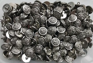 20mm 32L Silver Basket Weave Plastic Coat Jacket Craft Buttons Button (K183) - Picture 1 of 1