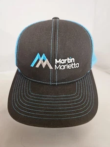 Martin Marietta Gray/Blue Mesh Snap Back Cap - Picture 1 of 3